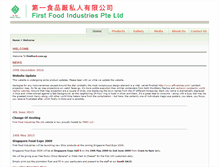 Tablet Screenshot of firstfood.com.sg
